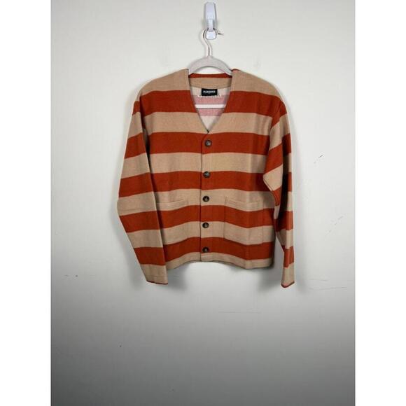 Other - Pleasures Typo Cardigan Preppy Wool Blend Small